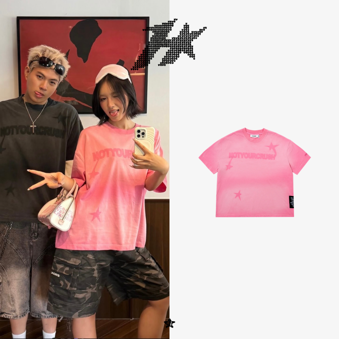 HADES NOTYOURCRUSH WASH TEE水洗印花短袖上衣