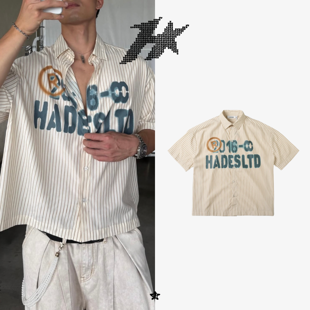 HADES CHRONOLINES SHIRT時序線條短袖襯衫