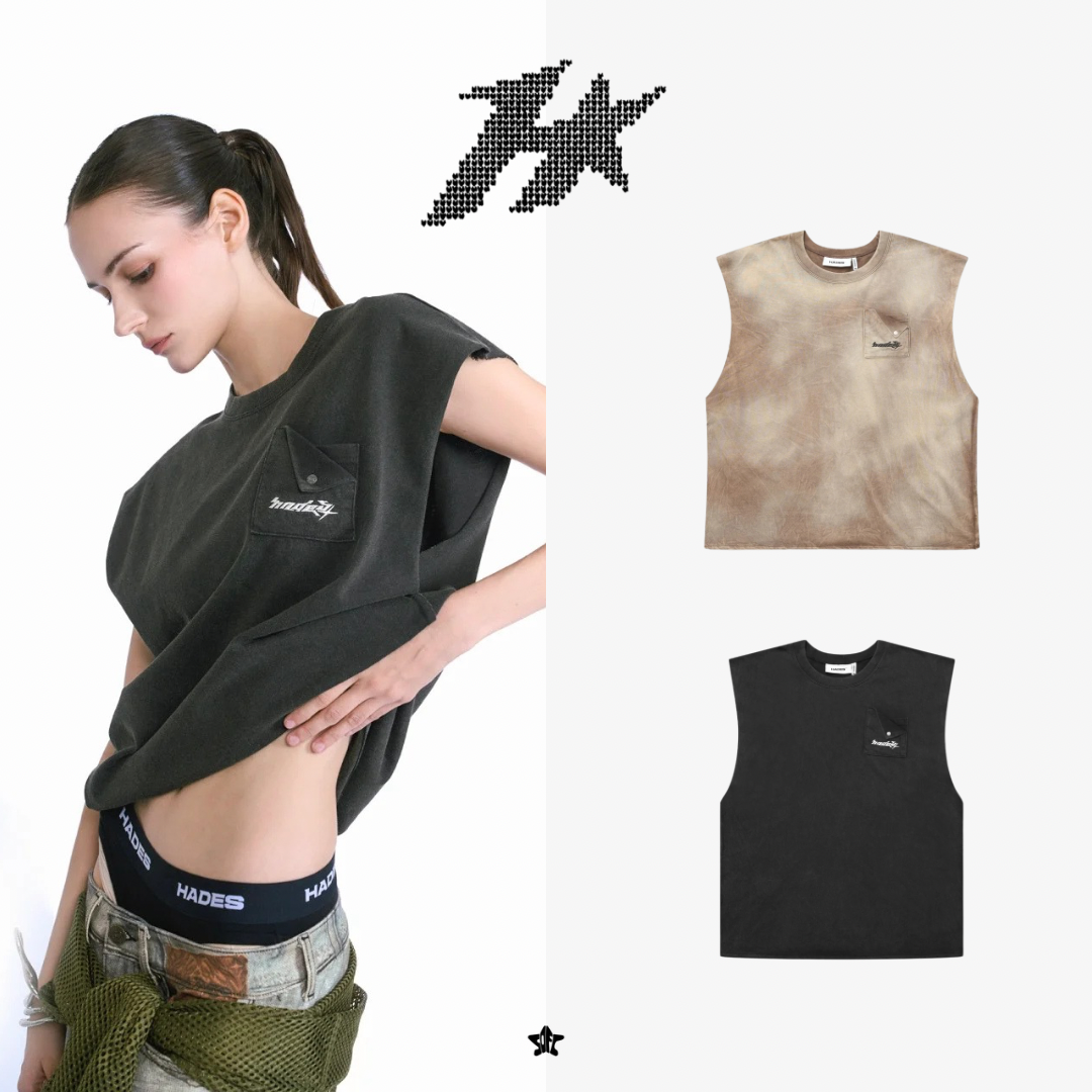 HADES STONEWASH TANK石洗背心