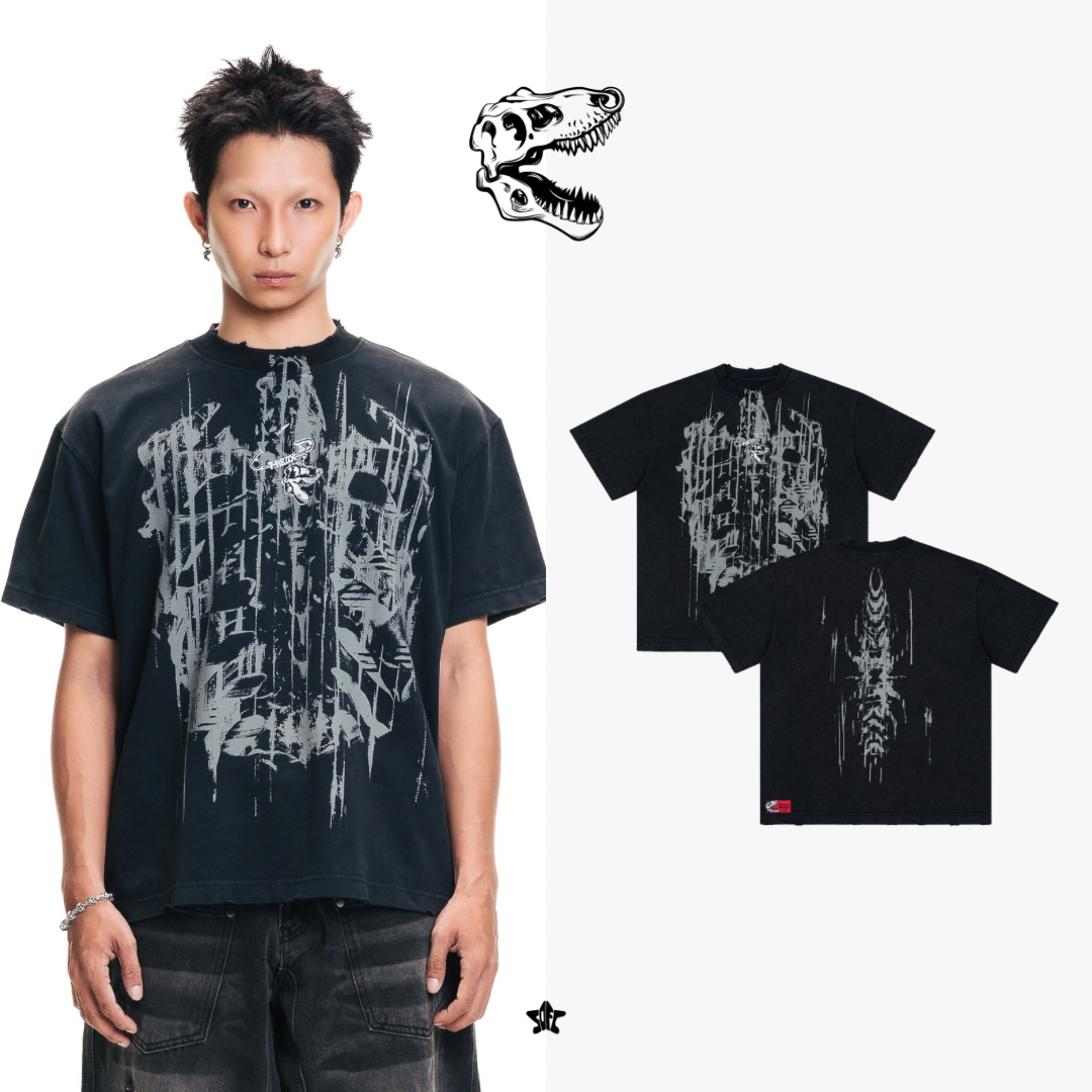 T.redx SAFEDX-T PIN WASHED TEE安全別針水洗上衣