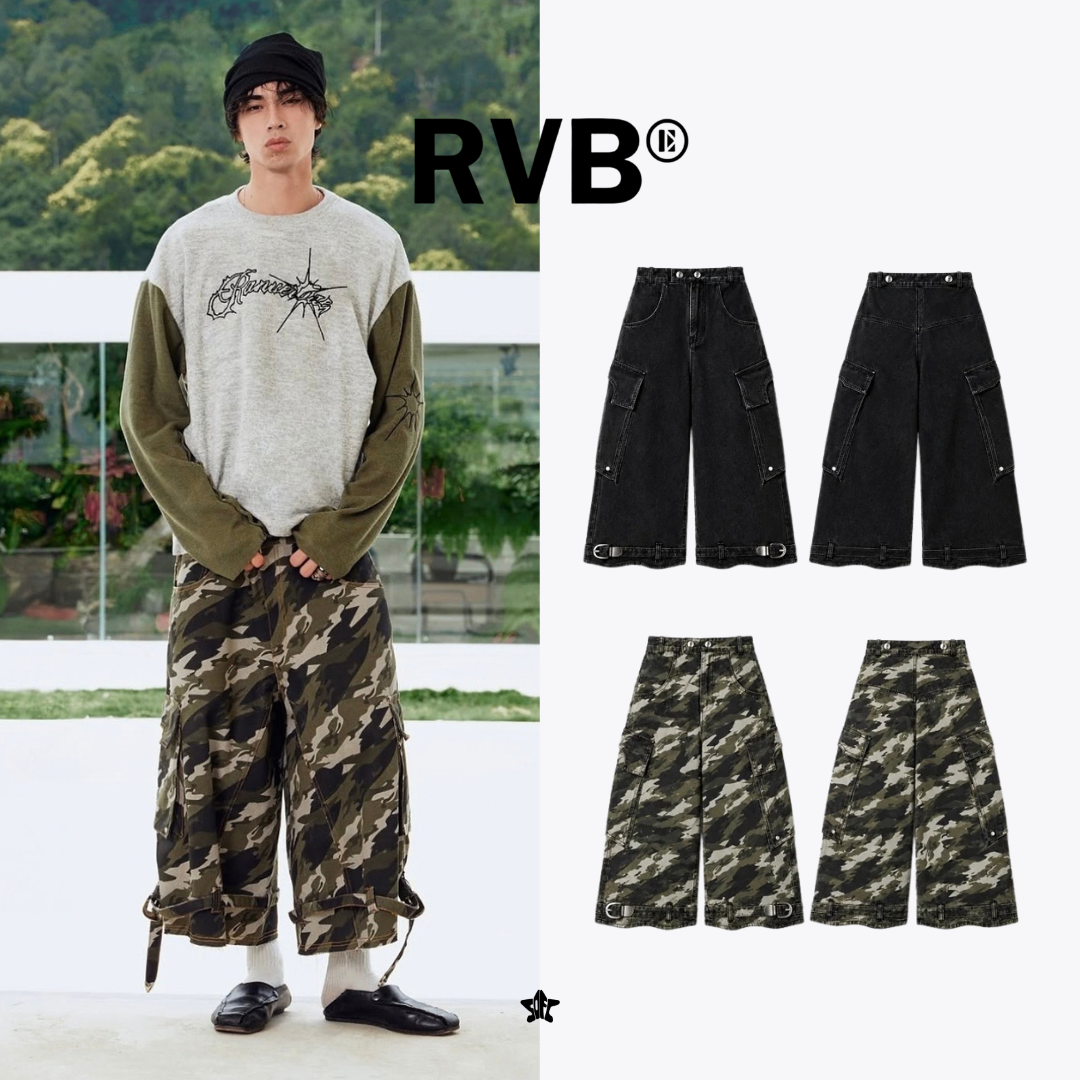 RVB KAIHO RIVET CARGO Jorts鉚釘工裝牛仔短褲