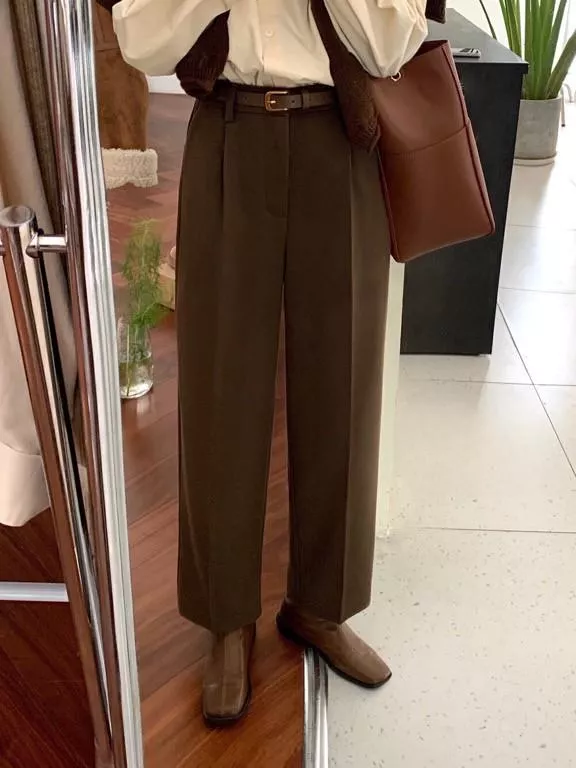 AW119顯瘦款厚磅西裝褲