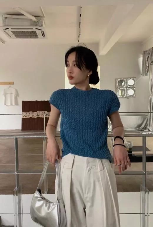 SP1氣質百搭針織上衣