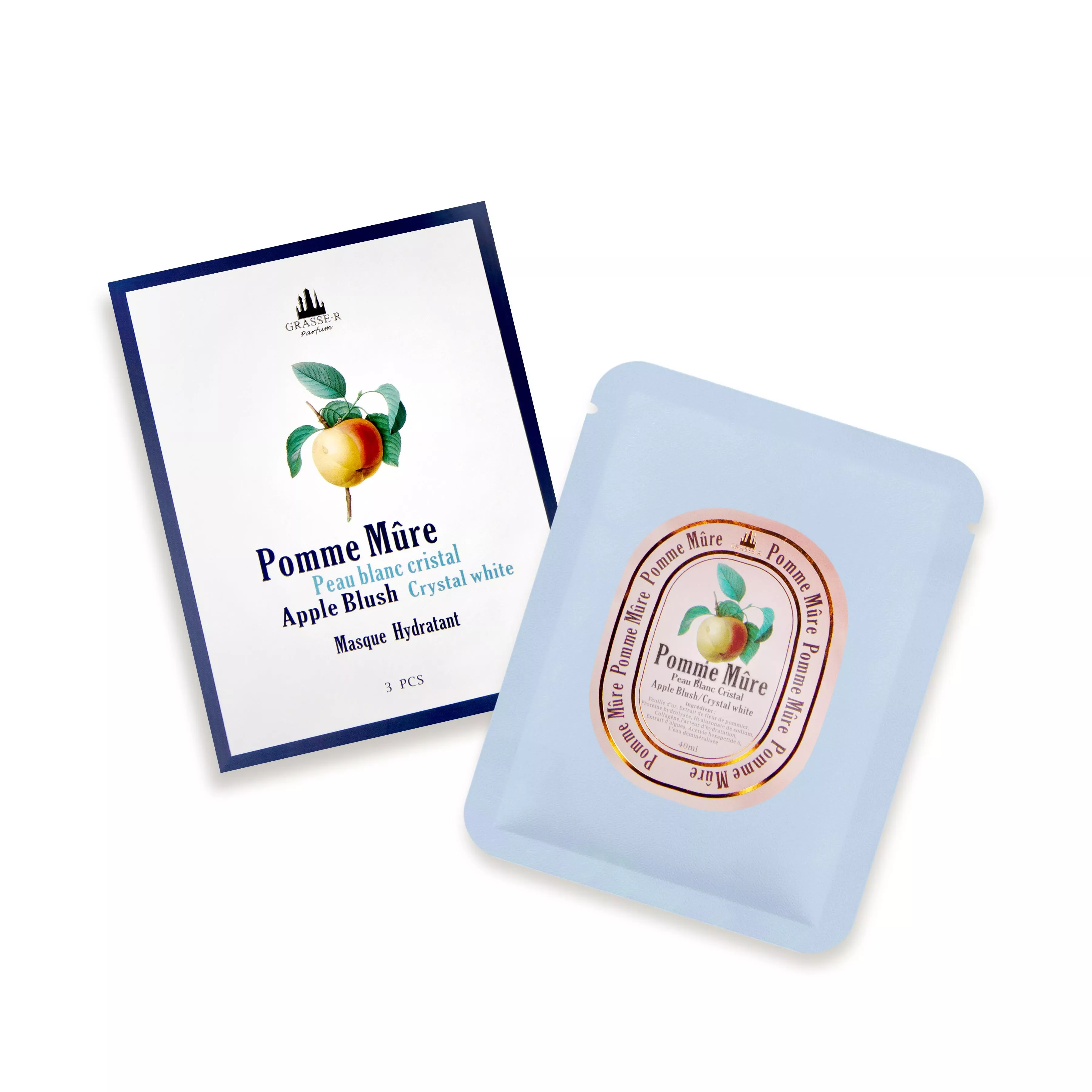 蘋果紅了 - 晶瑩白肌面膜