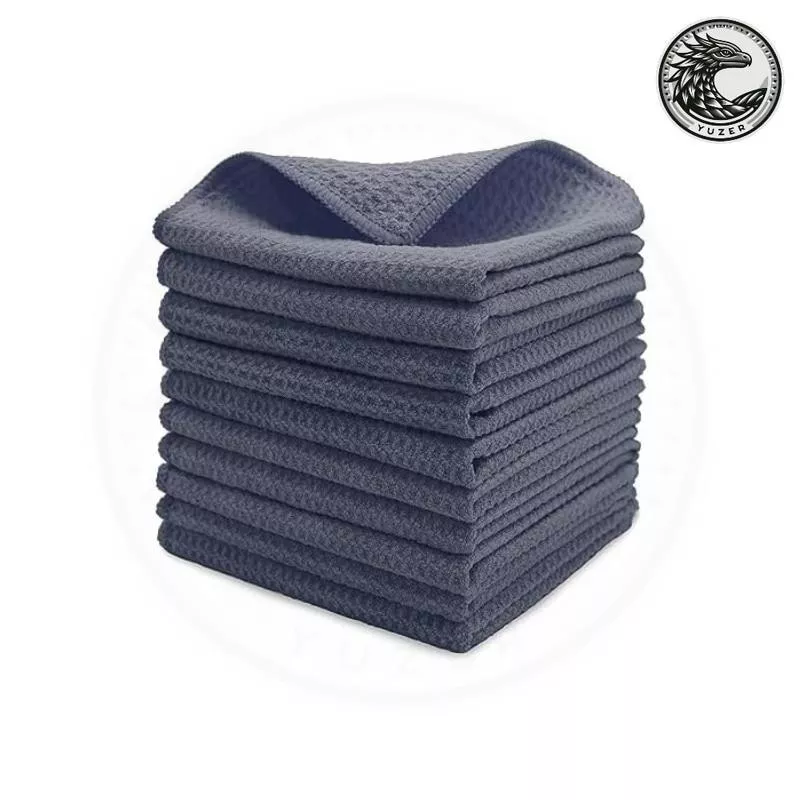 高雄門市 玻璃布 40x40 華夫格 菠蘿格 玻璃清潔 玻璃布 玻璃 抹布 布 擦玻璃 桌面 廚房 桌子 吸水布 K07