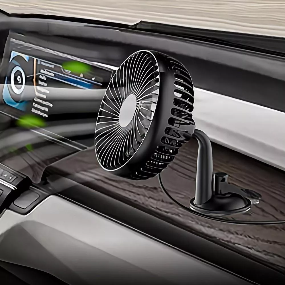 日本idea-auto USB DC多功能單頭4吋強力3段超靜音電風扇(椅背/吸盤)雙支架 CE0024 SD