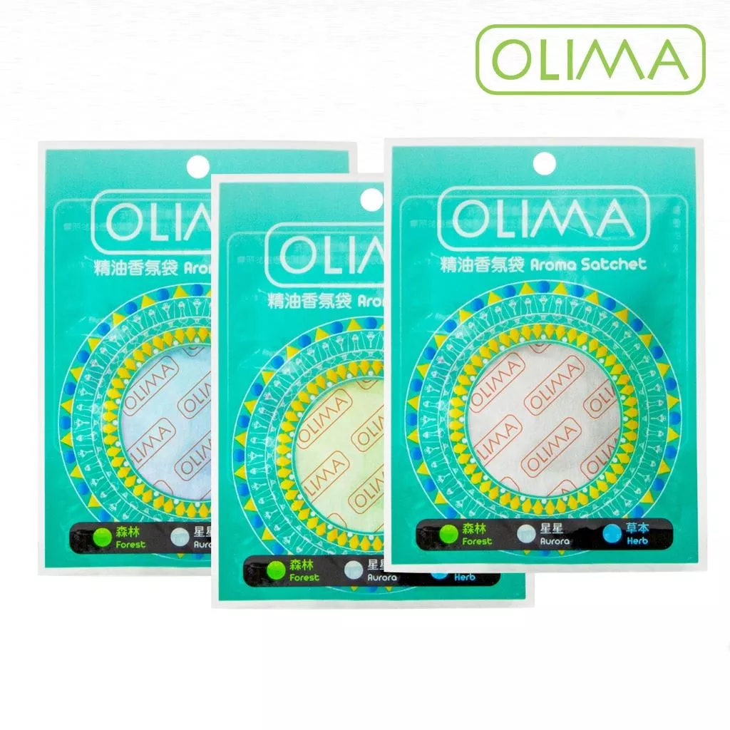 OLIMA 精油香氛袋 香包 3種味道 星星 森林 草本