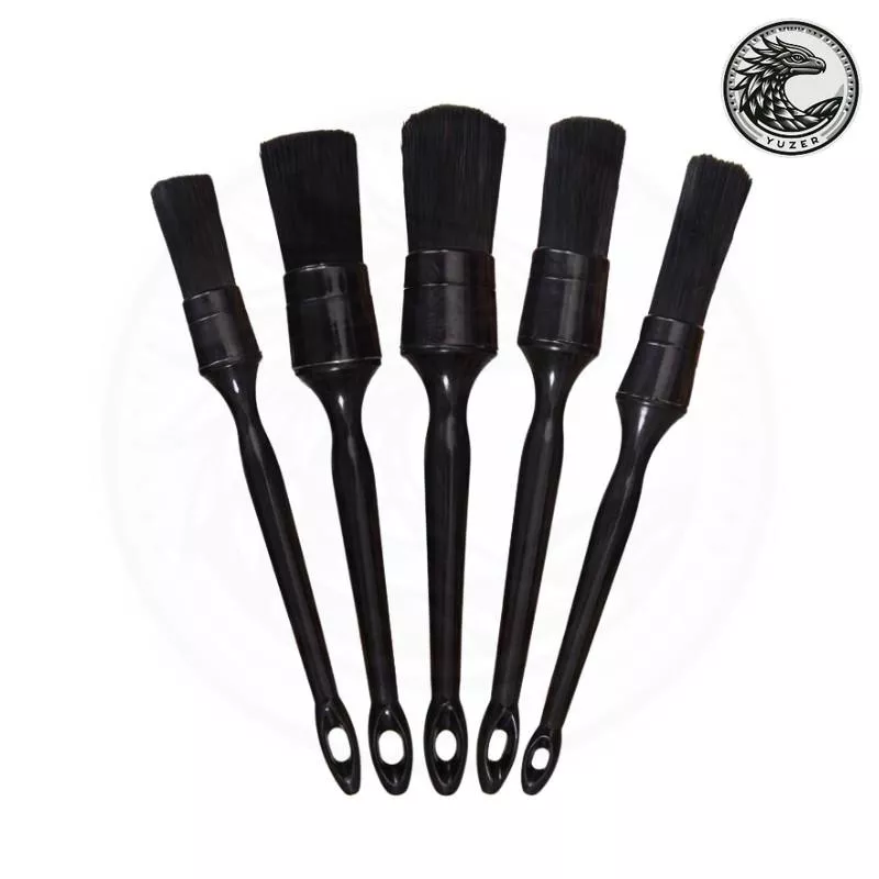 高雄門市 質感黑細節刷 五件組 內部清潔 萬用刷 汽車內裝 清潔刷 引擎刷 通風孔 皮革 儀錶板 冷氣 洗車刷 細節刷