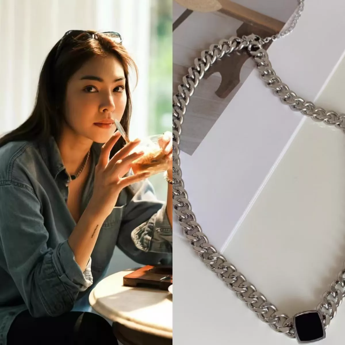 預購 愛填滿空白項錬 手錬 faye同款 黑色方塊 項鍊 手鍊 fayeyoko