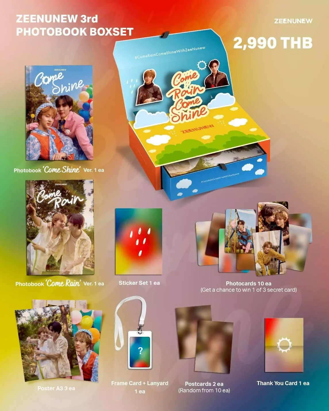 💖cwraryanti  預購  ZEENUNEW COME RAIN COME SHINE” Photobook