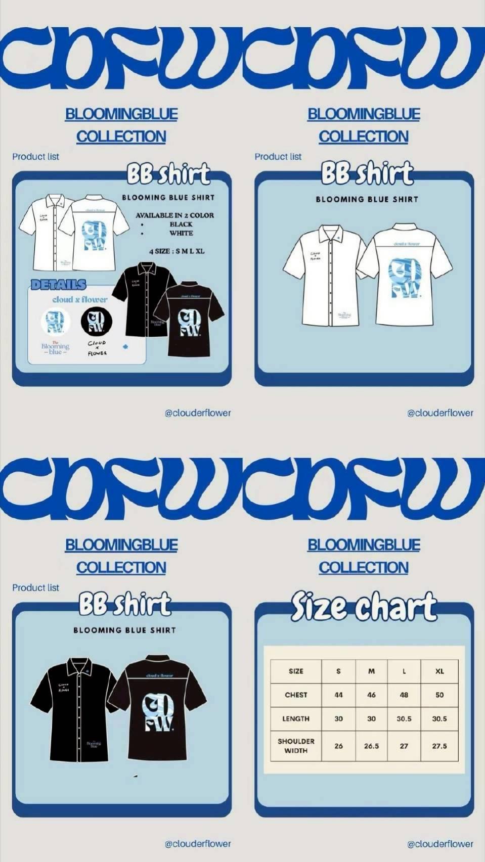 💝預購僅匯款  ❤️clouder.flower  Special Package  長袖襯衫  sleeved shirt     andaLookkaew