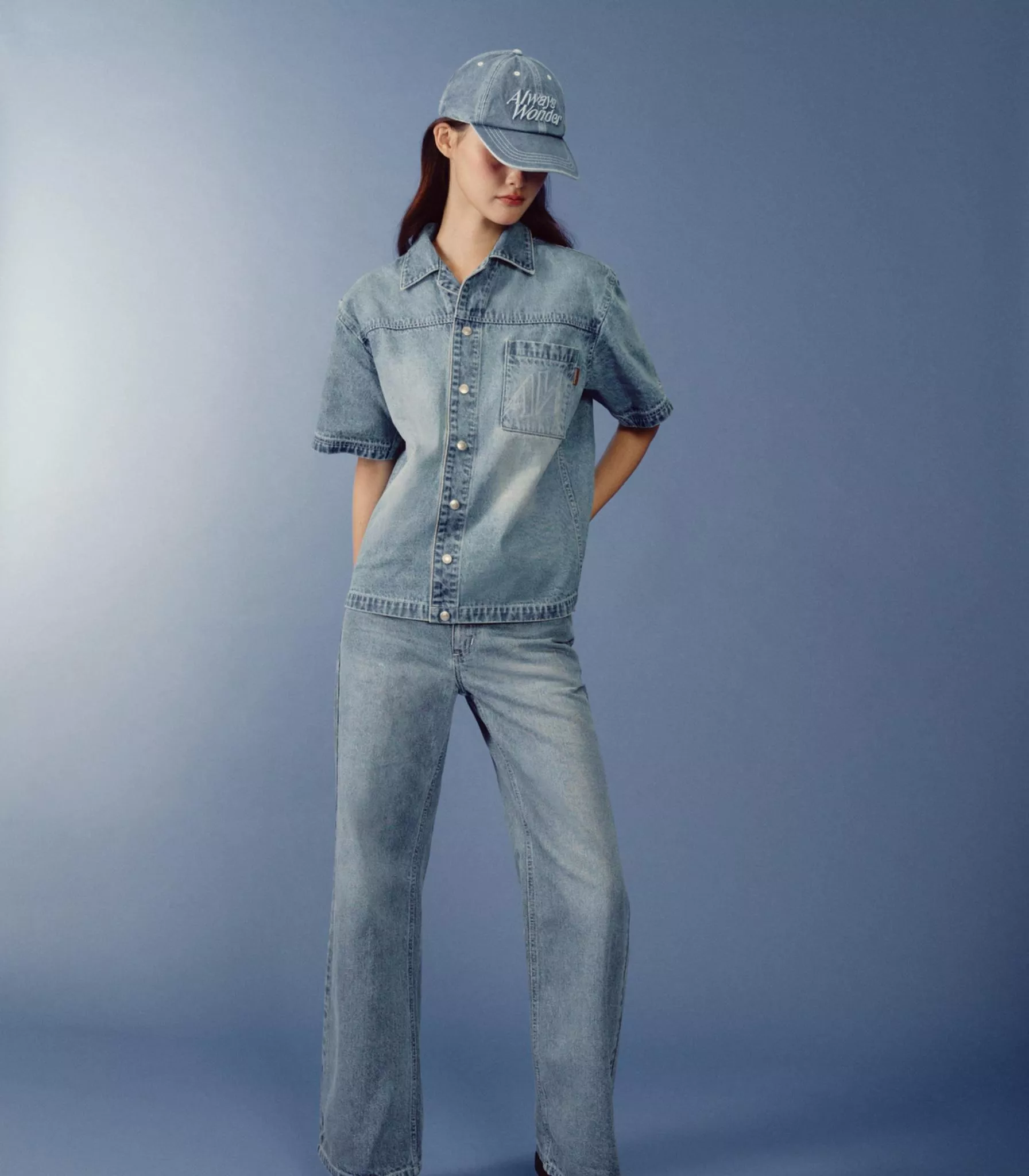 ⛔群組+1預購下單區 Always wonder Blueprints in indigo系列  🌀Ease Light-form Denim Shorts