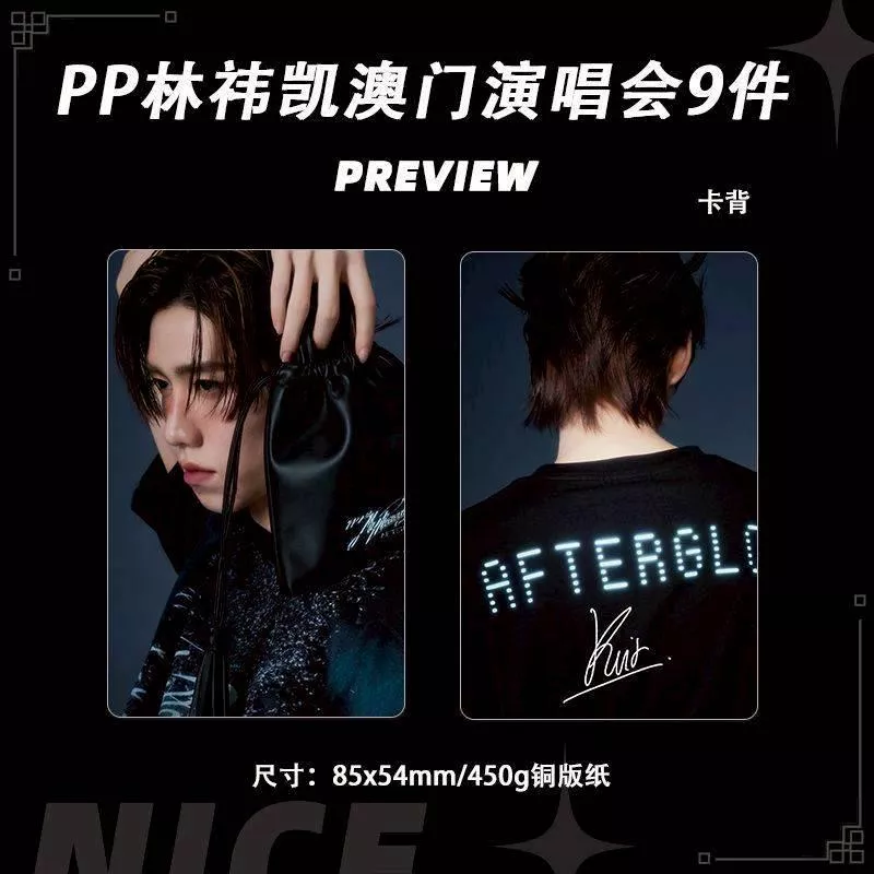 預購20天到貨  PPKrit  PP林禕凱  澳門演唱會預告小卡9件套 -- BKPP