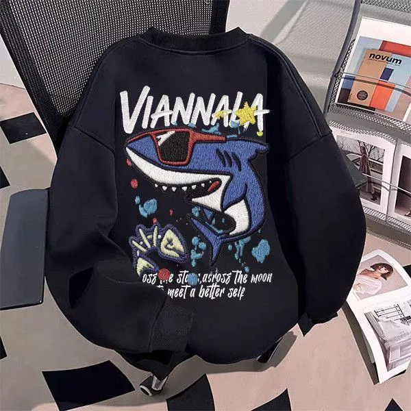 思下單處  現貨  鯊魚款長袖常規上衣