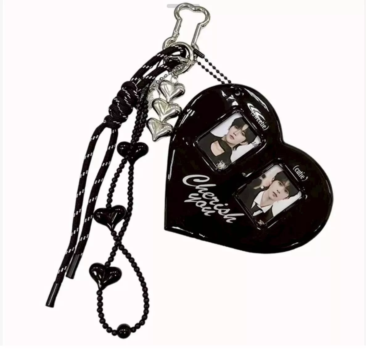 3月預購  預購30天到貨   星邱黑色愛心掛件     ------垂涎  desire4 狼兔星邱痊癒公約