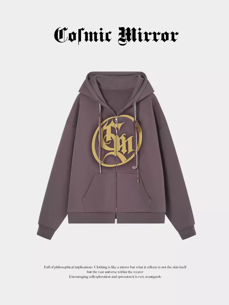 預購50天到貨   黃星CM連帽開襟衛衣金色LOGO