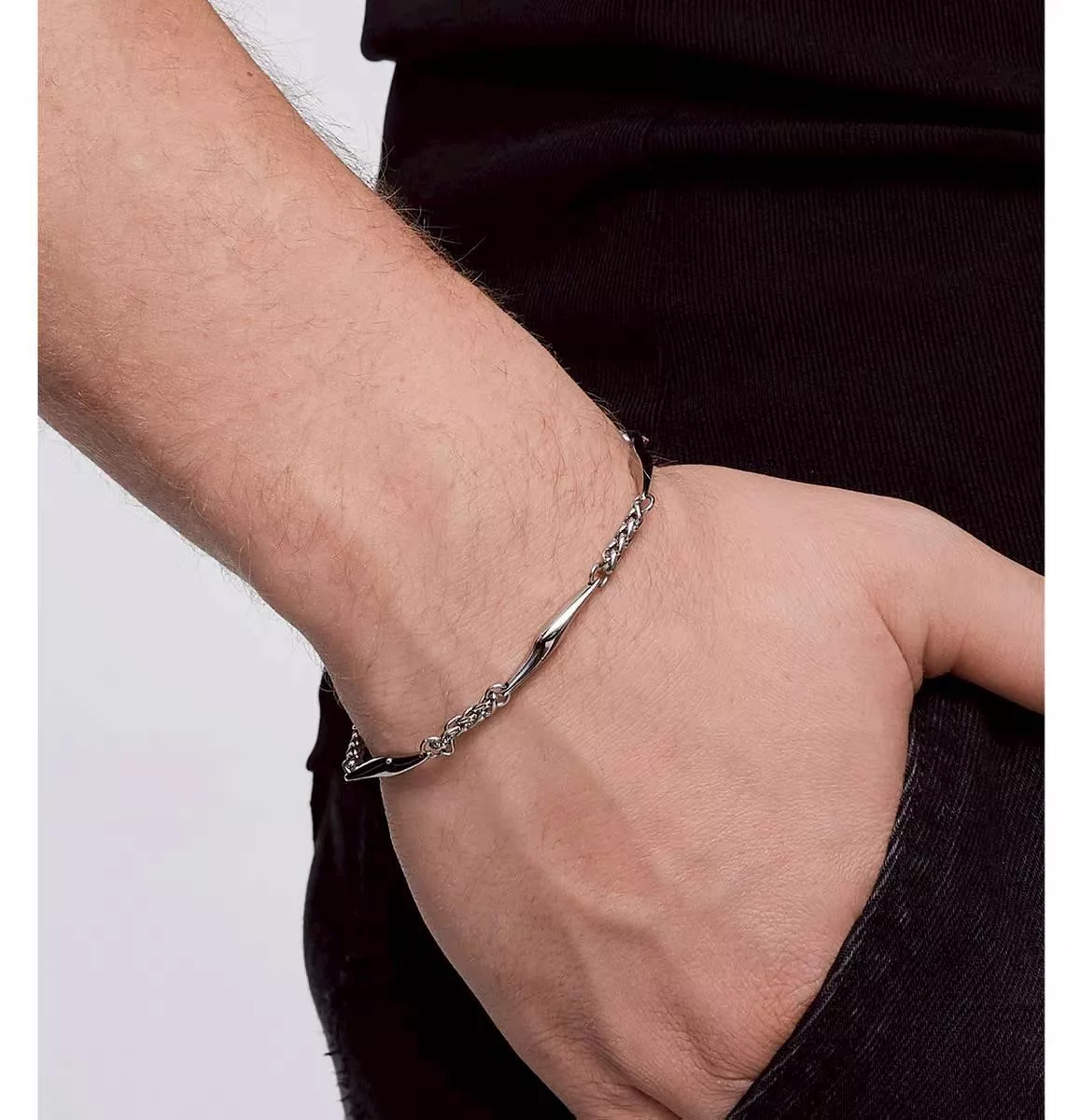 預30天到貨  BLACKHEAD小眾設計閃電拼接手鍊