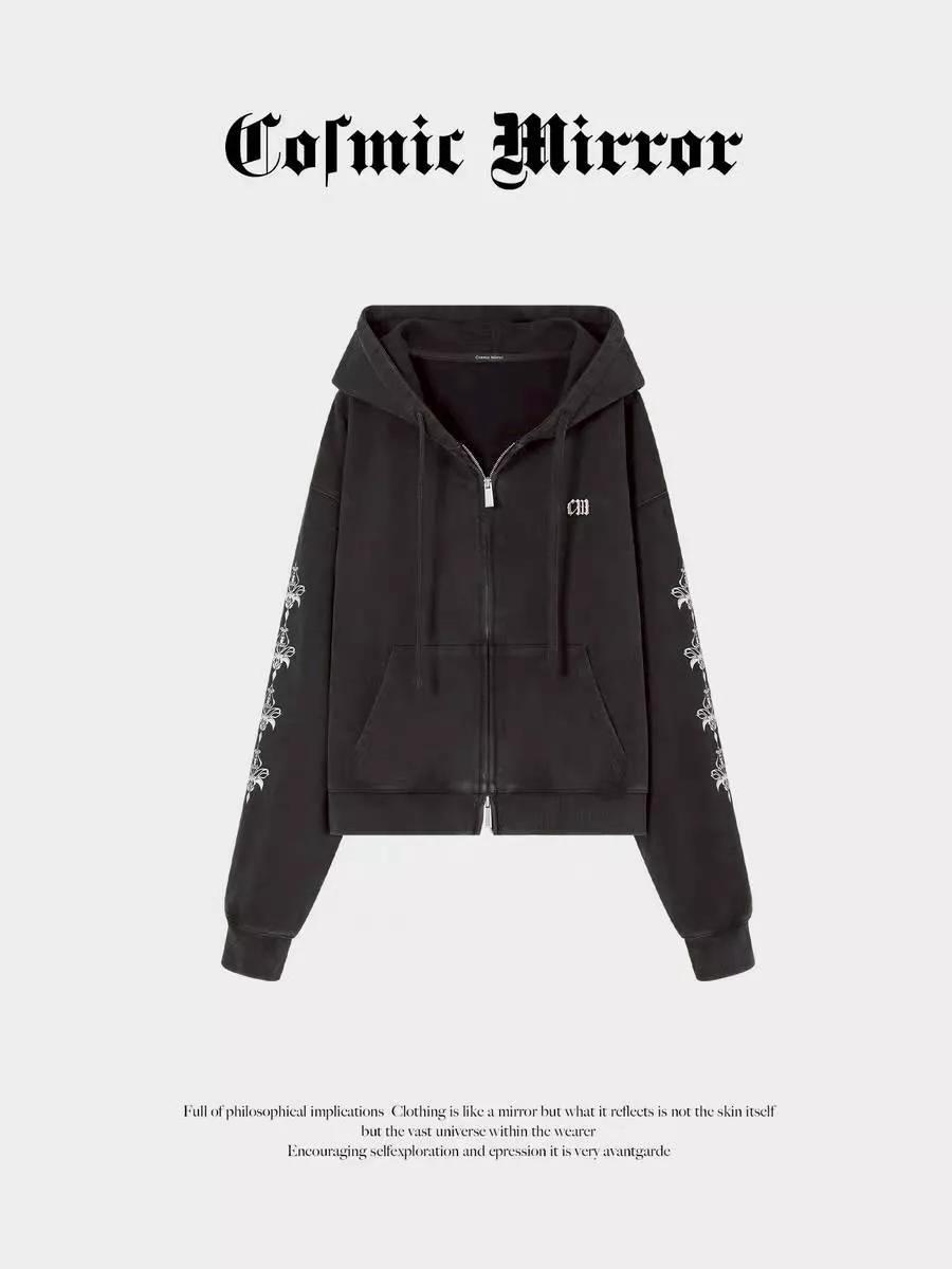 預購50天到貨   黃星  CM 2026春季新品   印花開襟連帽衛衣    -------垂涎 星邱 狼兔 痊癒公約 DESIRE4  星有千千杰