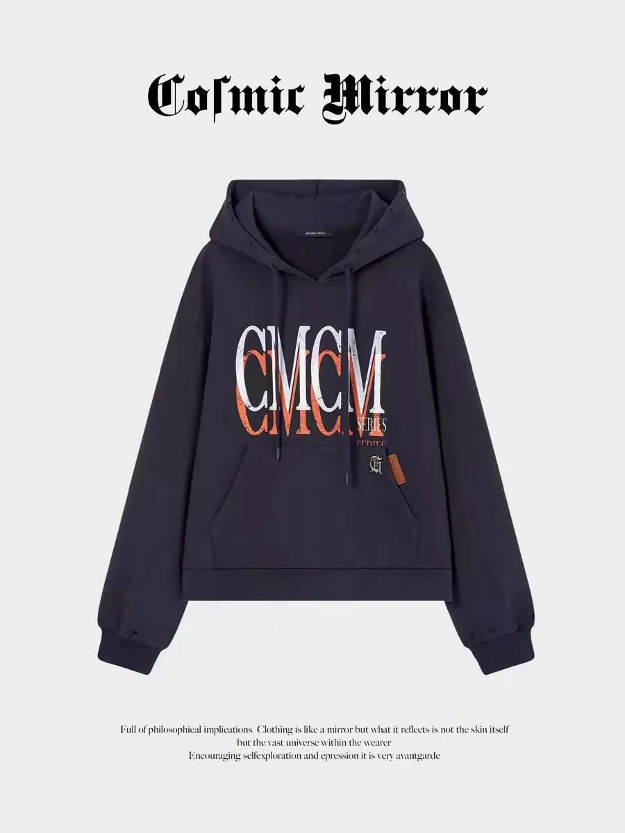 預購50天到貨  邱鼎杰 同款CM 2026春季新品   撞色LOGO連帽衛衣    -------垂涎 星邱 狼兔 痊癒公約 DESIRE4  星有千千杰