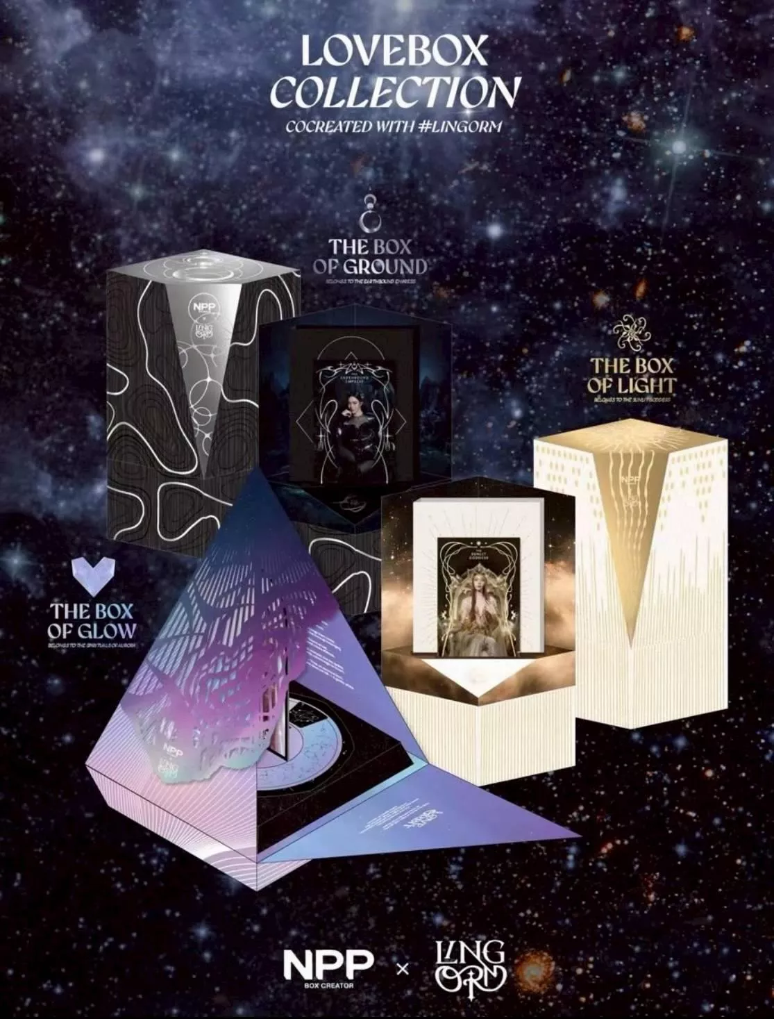 預購6月中到貨  NPPBOX  "LOVEBOX" COLLECTION THE EARTHBOUND EMPRESS VER.-----------..   我們的秘密   only you  lingorm  