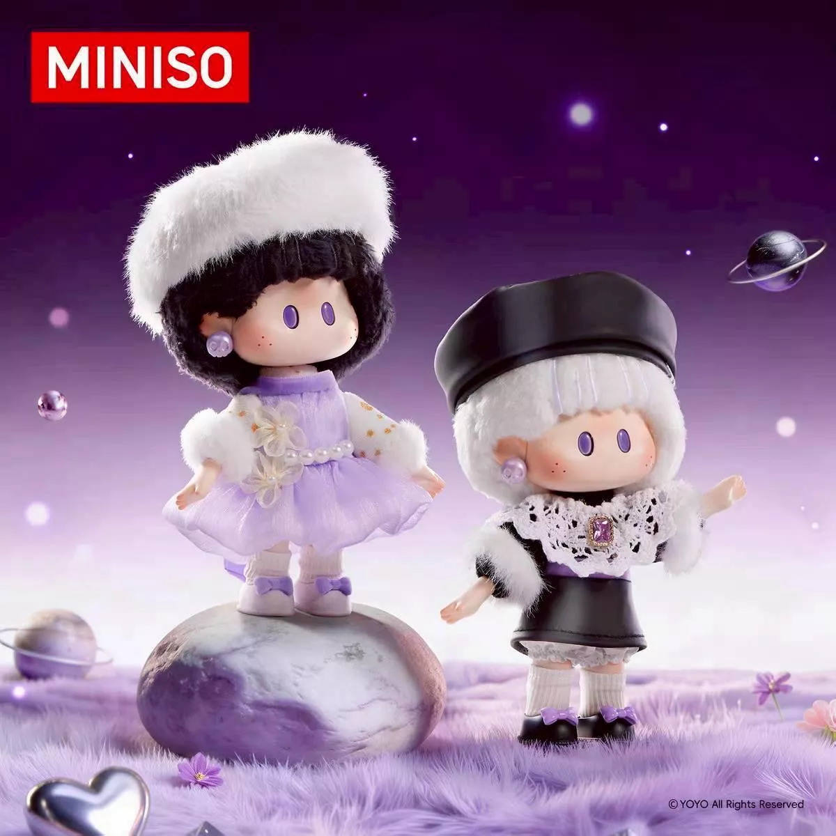 ⛔群組+1下單⛔預購5月上中旬到貨  垂涎MINISO名創優品YOYO閃耀系列搪膠毛絨限定禮盒 ------------desire4 狼兔星邱痊癒公約