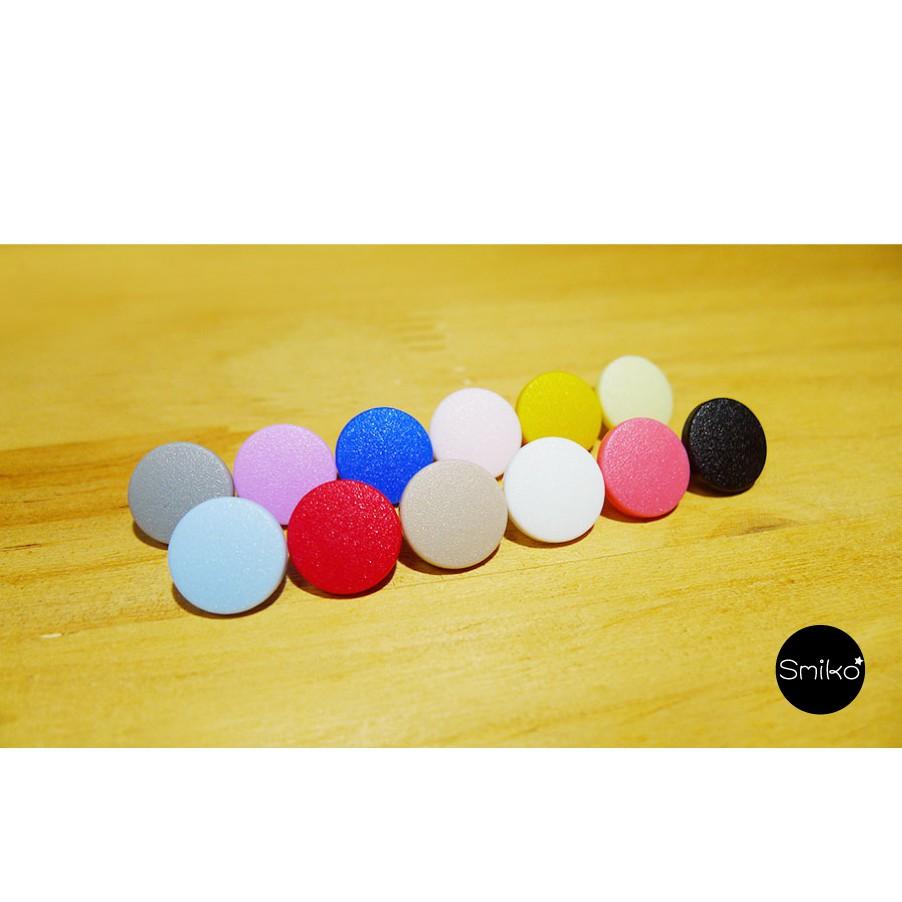 Smiko腸腸妞【5BT073】11mm(加長款)好品質霧面塑膠四合扣 四合釦/鈕扣/扣子/口水兜/圍兜/寶貝扣/手作
