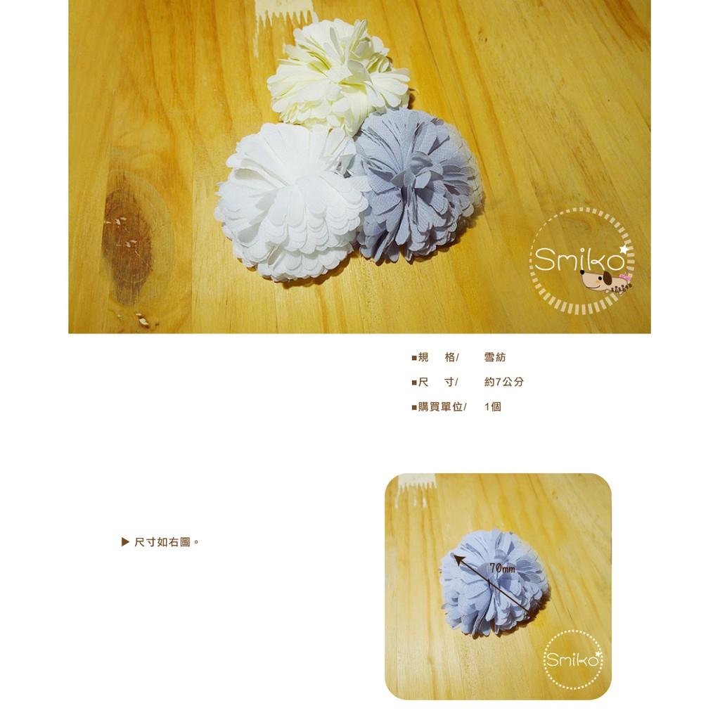 SMIKO腸腸妞【5K9022】7CM美美雪紡花球