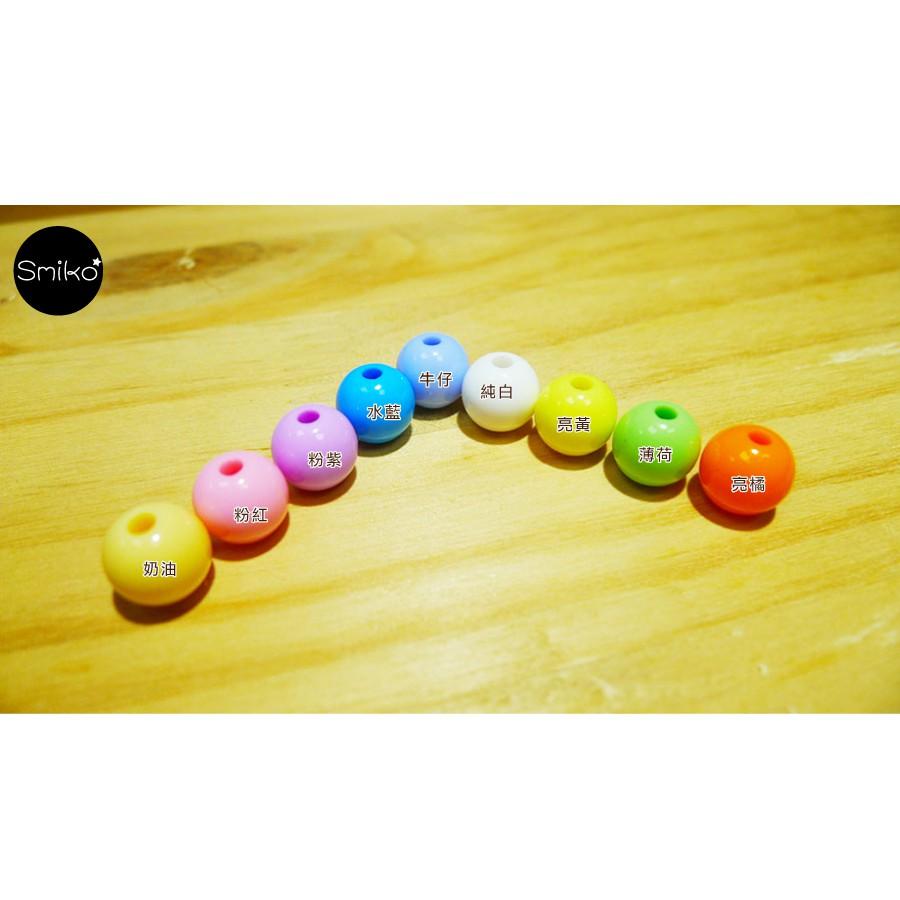 Smiko腸腸妞【5K7301】10mm圓形//孔2.5mm平滑無毛邊串珠材料 珠珠/手環/手鍊