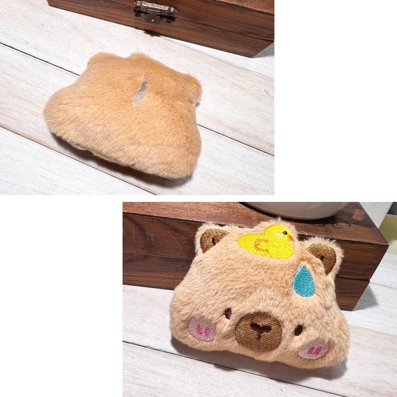 Smiko腸腸妞🌟可愛刺繡卡皮巴拉毛絨掛飾 療癒水豚君 DIY材料 裝飾擺飾 禮物