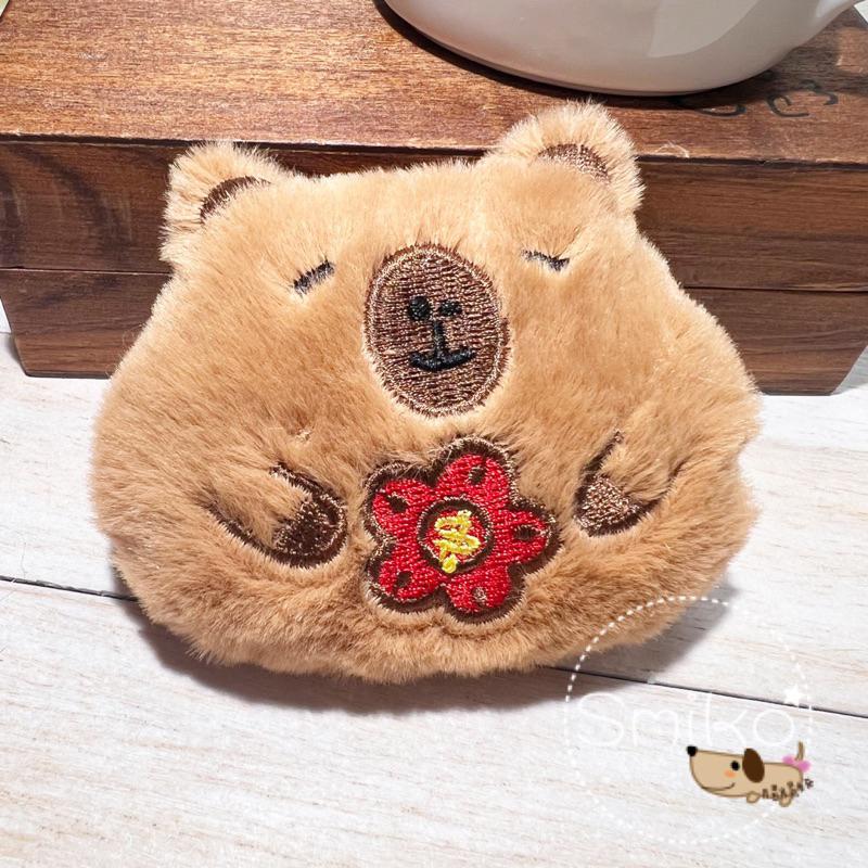 Smiko腸腸妞🌟可愛刺繡卡皮巴拉毛絨掛飾 療癒水豚君 DIY材料 裝飾擺飾 禮物