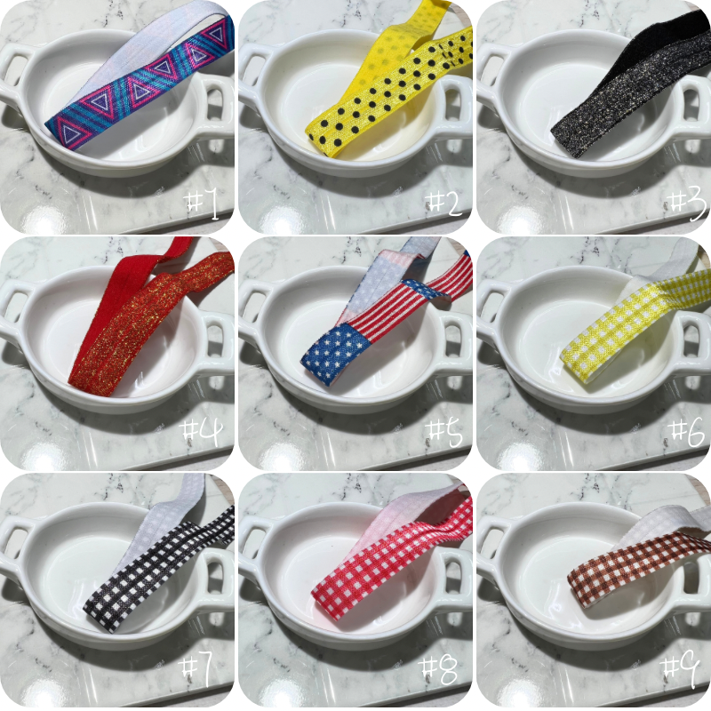 Smiko腸腸妞【5R7406】15mm繽紛柔軟點點低彈性髮帶 包邊/緞帶/奶嘴夾/鴨嘴夾/防掉落帶夾/平安符袋