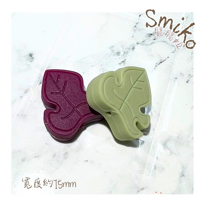 Smiko腸腸妞🌟28mm復古葉片彈力矽膠QQ樂 矽膠珠 軟膠珠 固齒器 手作材料 串珠 奶嘴鏈 彈性珠