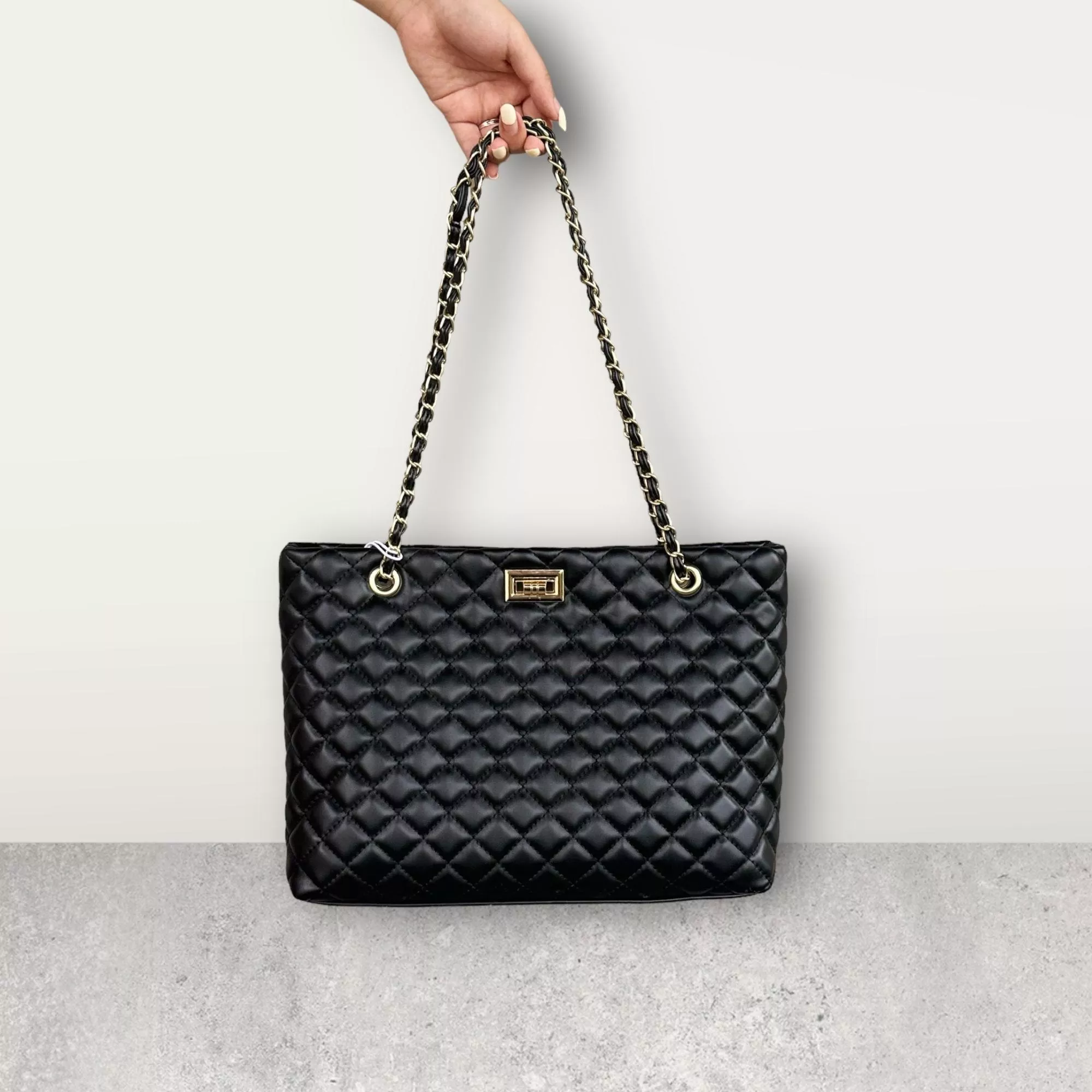 法式高級菱格通勤包