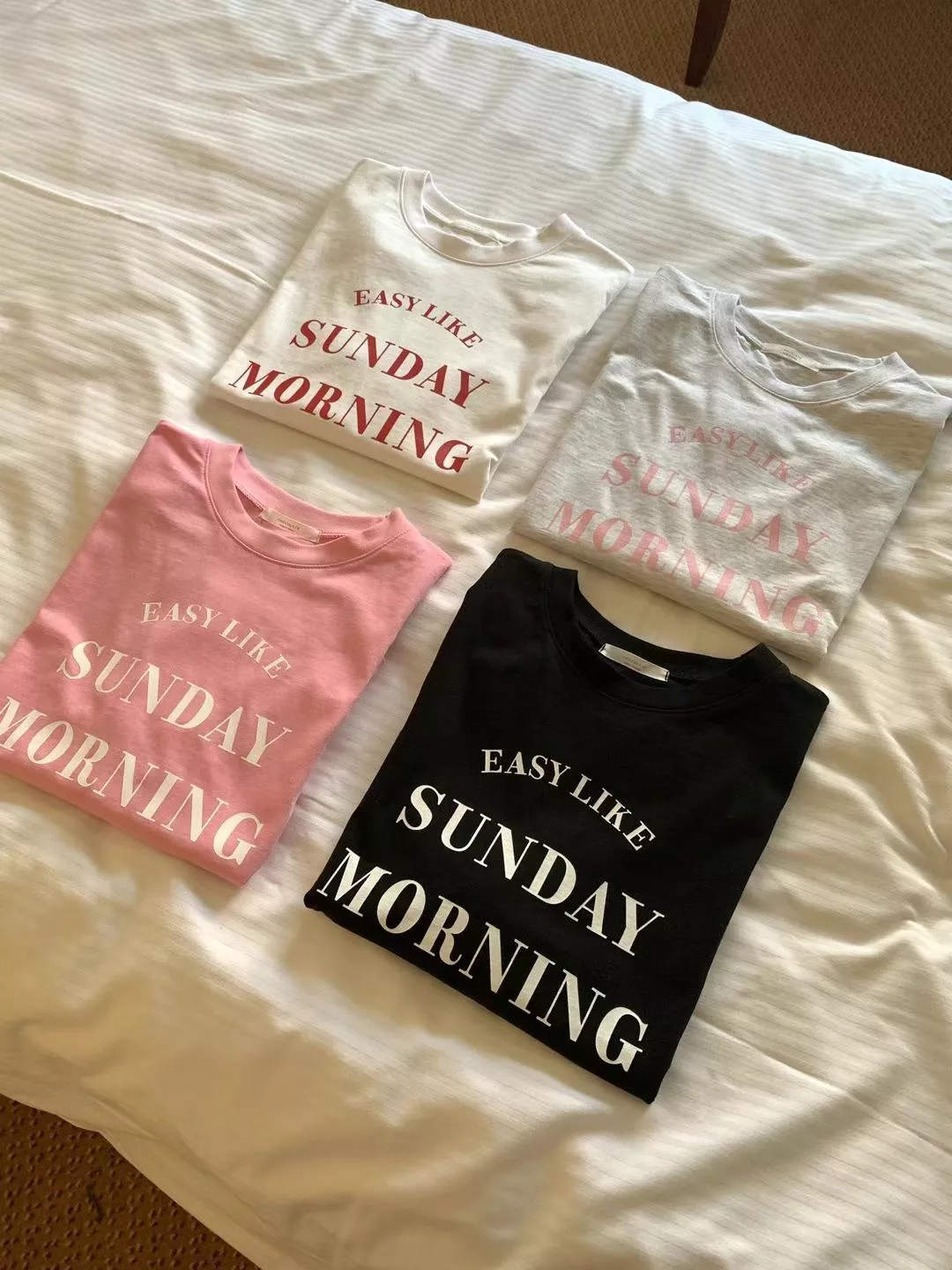 SUNDAY休閒短袖上衣 (4color)