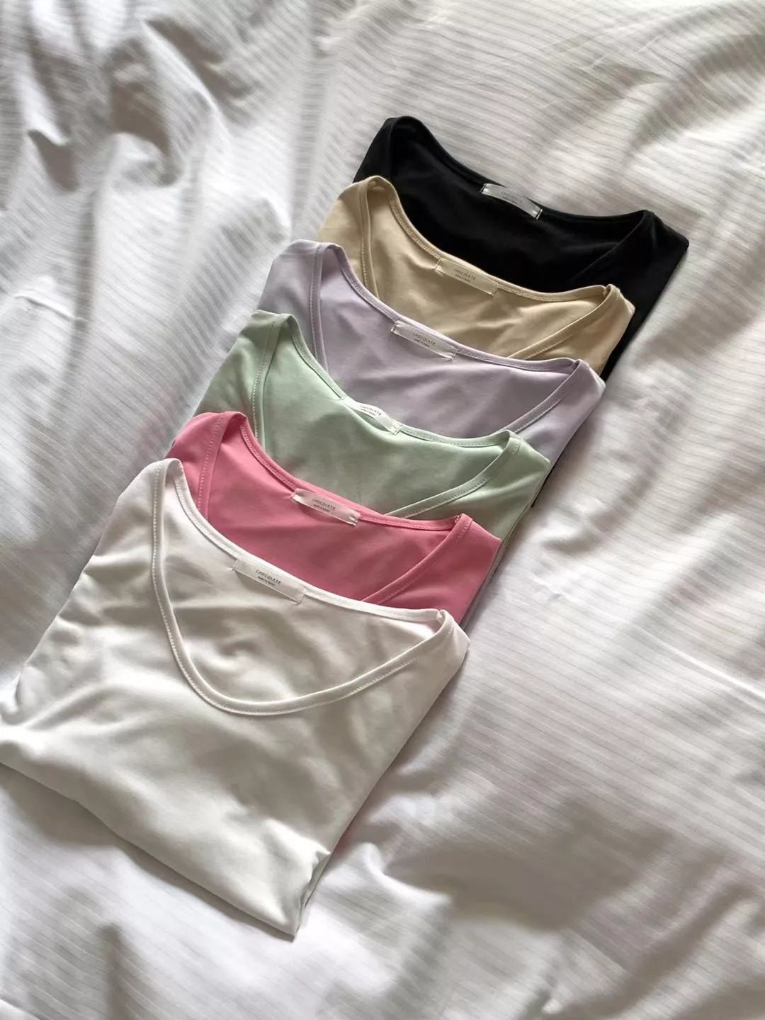 莫代爾棉親膚日常短袖上衣 (6color)