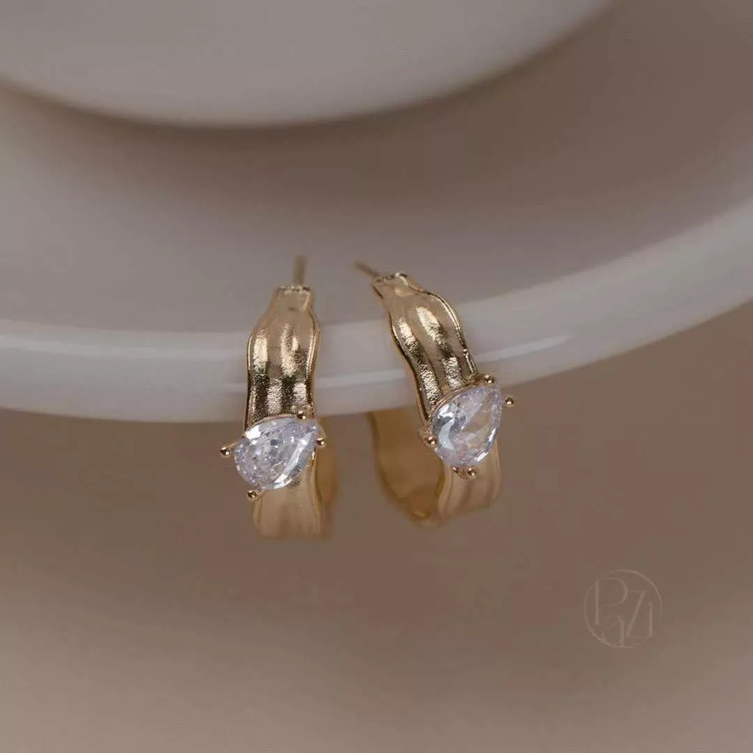 May06-金屬單鑽耳扣 (2color)