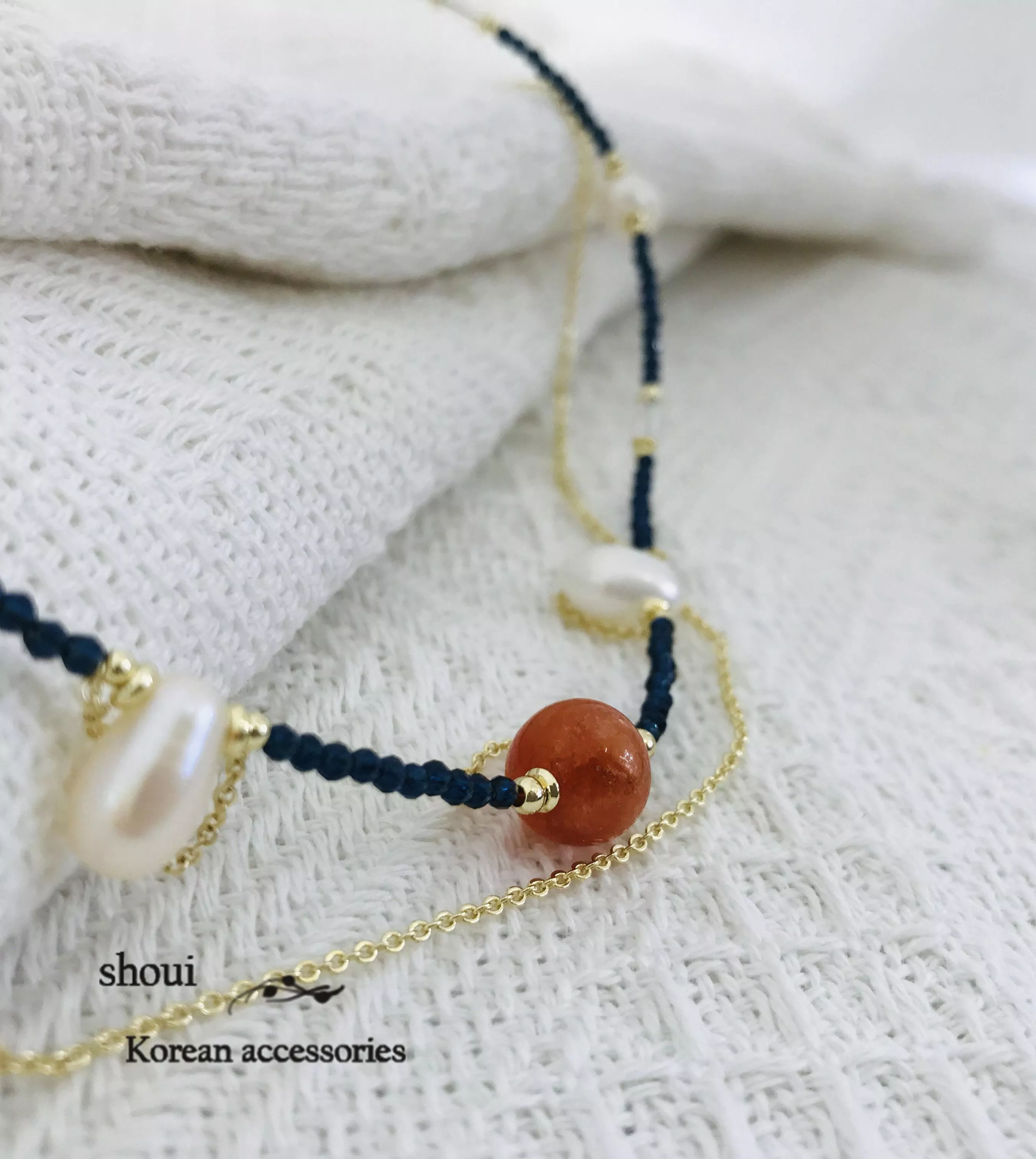 憂鬱柑橘糖 | 天然石項鍊