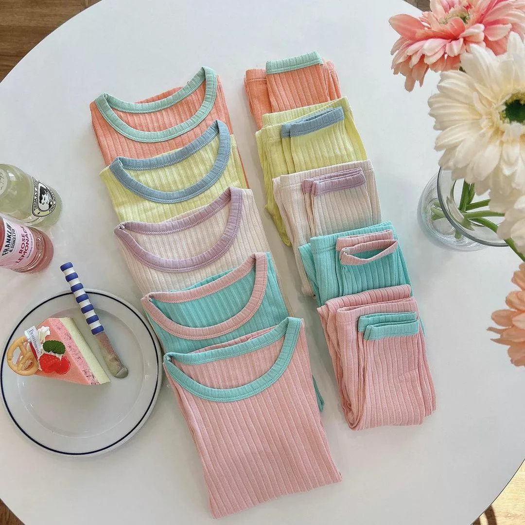 舒服到一覺到天亮純棉馬卡龍色家居服