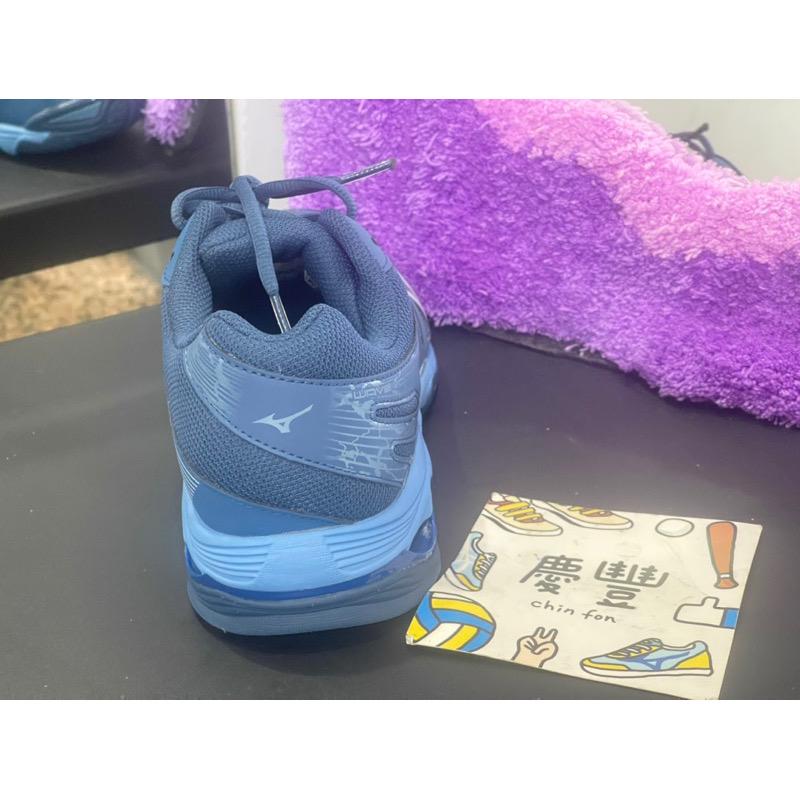 慶豐體育👟 【MIZUNO 美津濃】WAVE VOLTAGE 男排球鞋-訓練 運動 美津濃 墨藍白V1GA216021