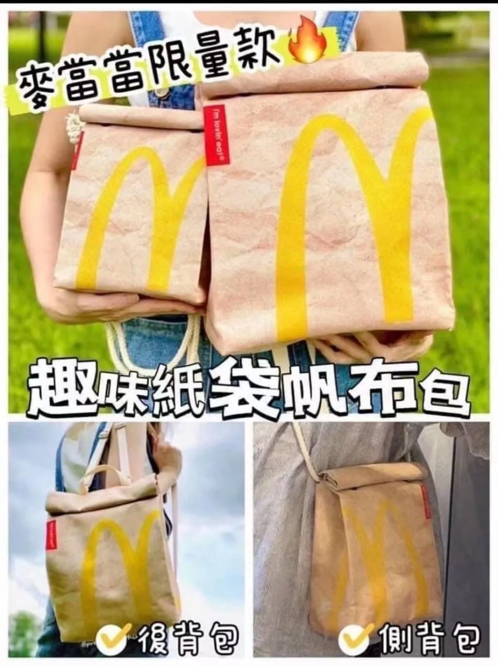 MDD趣味紙袋帆布包