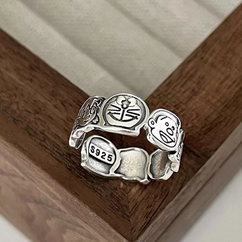 [925純銀]哆啦A夢戒指