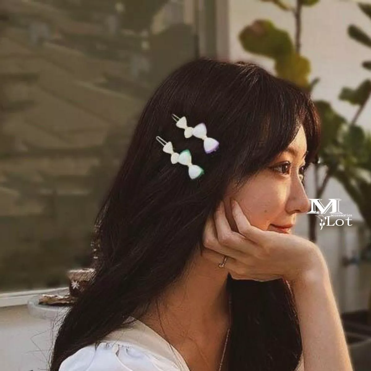 滲甜珍珠 • 扣夾髮飾