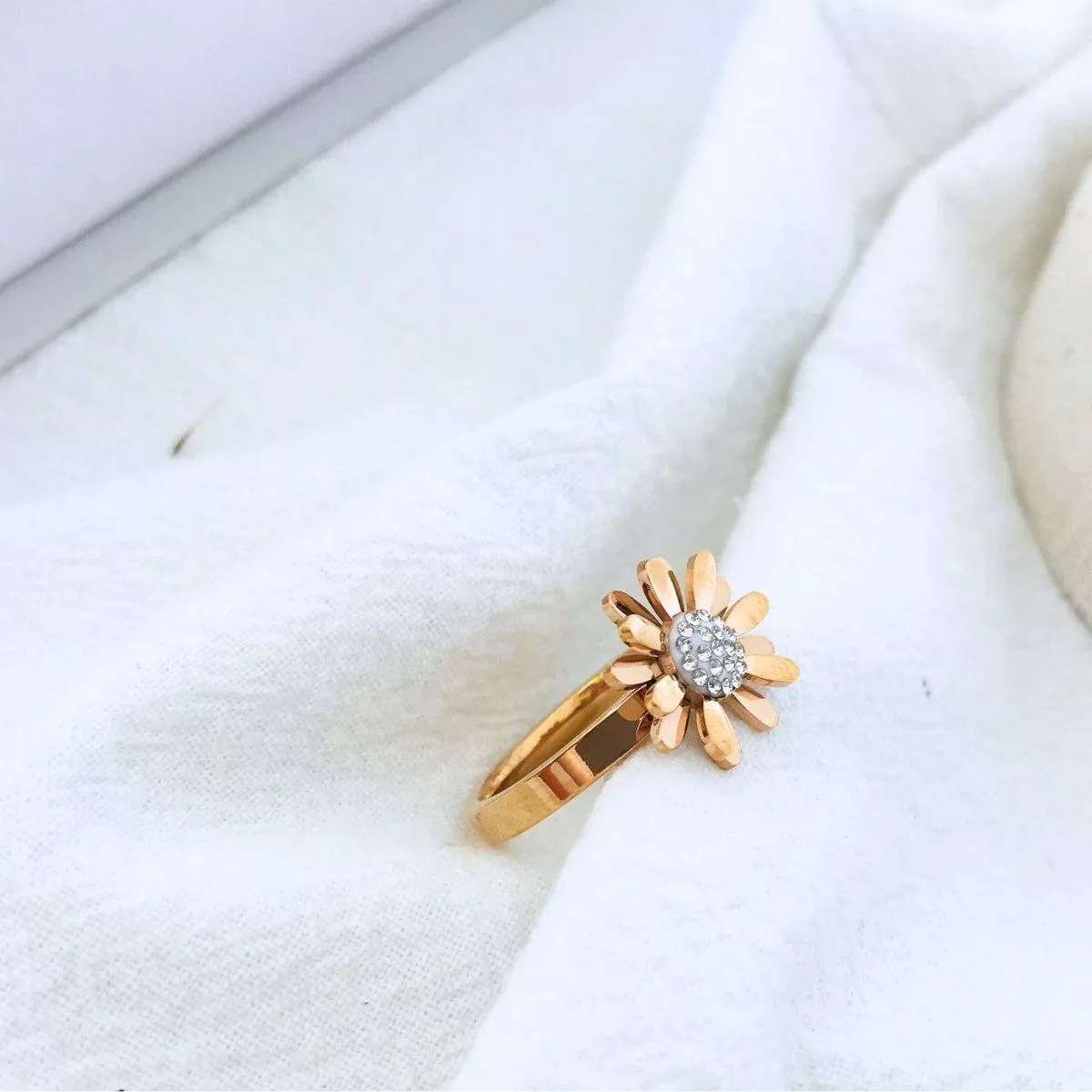 浪漫雛菊 • 鈦鋼戒指