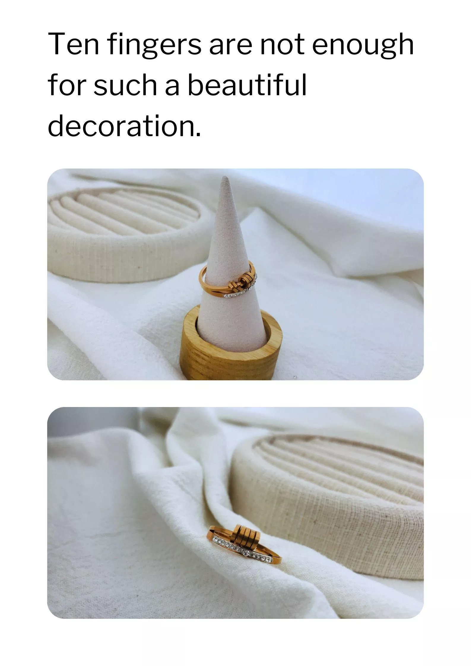 像是被某種情緒、某種瞬間「輕輕圈住」的感覺。 這款設計款鈦鋼戒不是走浮誇路線，而是那種剛剛好的設計感——隨性卻很有態度。金屬線條微微交錯，戴起來很立體，單戴就能讓整個風格變得更俐落。 它的鈦鋼材質超耐用，不怕水、不怕刮，工作戴、出門戴、約會戴都完全沒問題。混搭其他素面戒也好看，是那種戴上就覺得今天穿搭完整了的戒指。