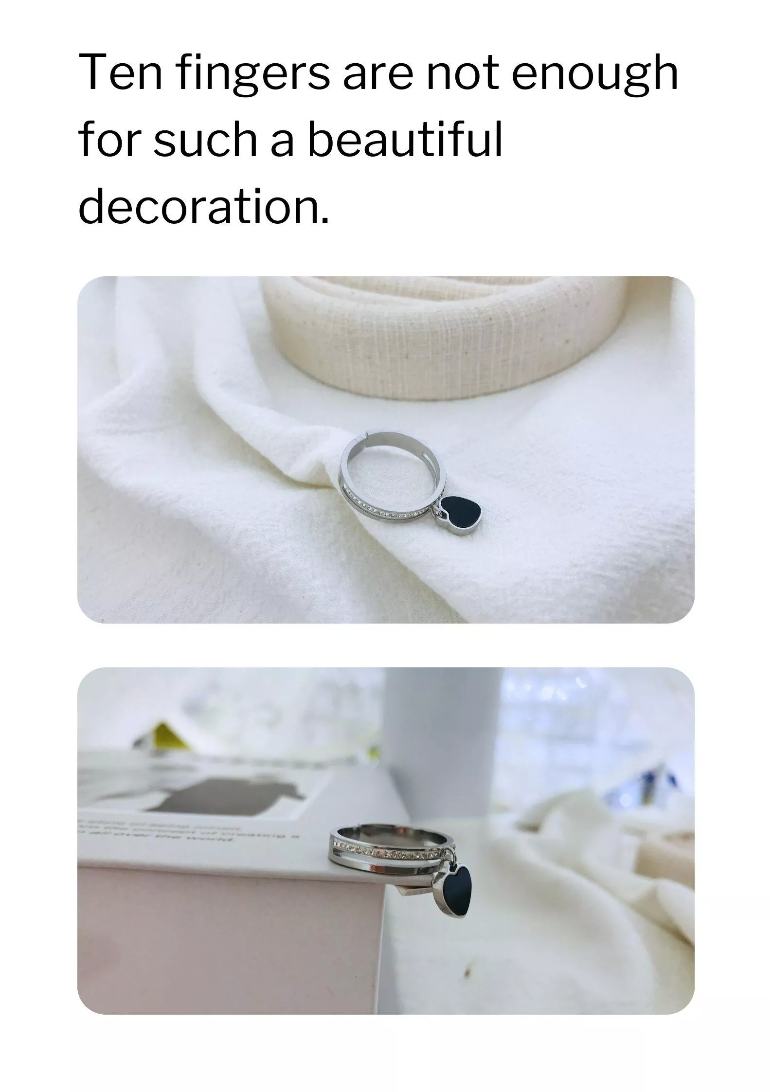 有時候只是換了一個小配件，心情就真的「亮了」。 這款設計款鈦鋼戒的亮面線條很細膩，戴上後手指會變得更精緻。光反射在金屬上微微閃著光，不浮誇但很迷人。 搭配針織、襯衫、連身裙都很適合，日常也能戴出小小的儀式感。鈦鋼的耐用度讓妳不用擔心保養問題，洗手戴著也沒關係。它就是那種默默陪妳一整天、卻最懂妳風格的小亮點。