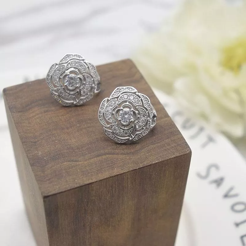 山茶花開時 • 貼耳耳環