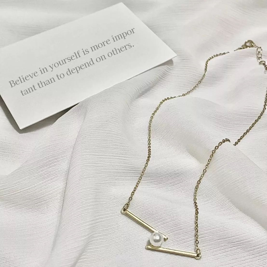 o｡只想要你珍珠鎖骨鏈.°