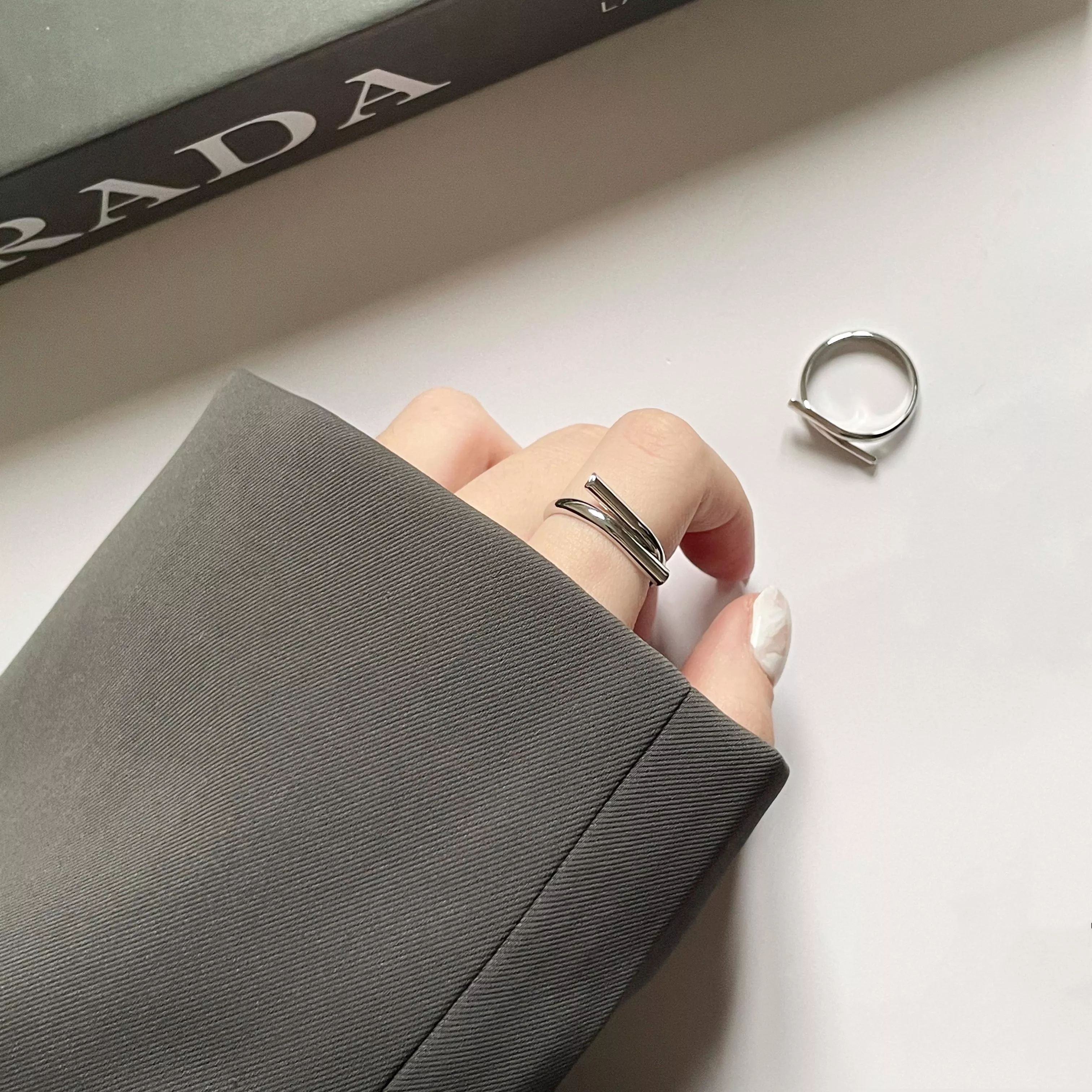 平行時光光面開口戒ˊ˗