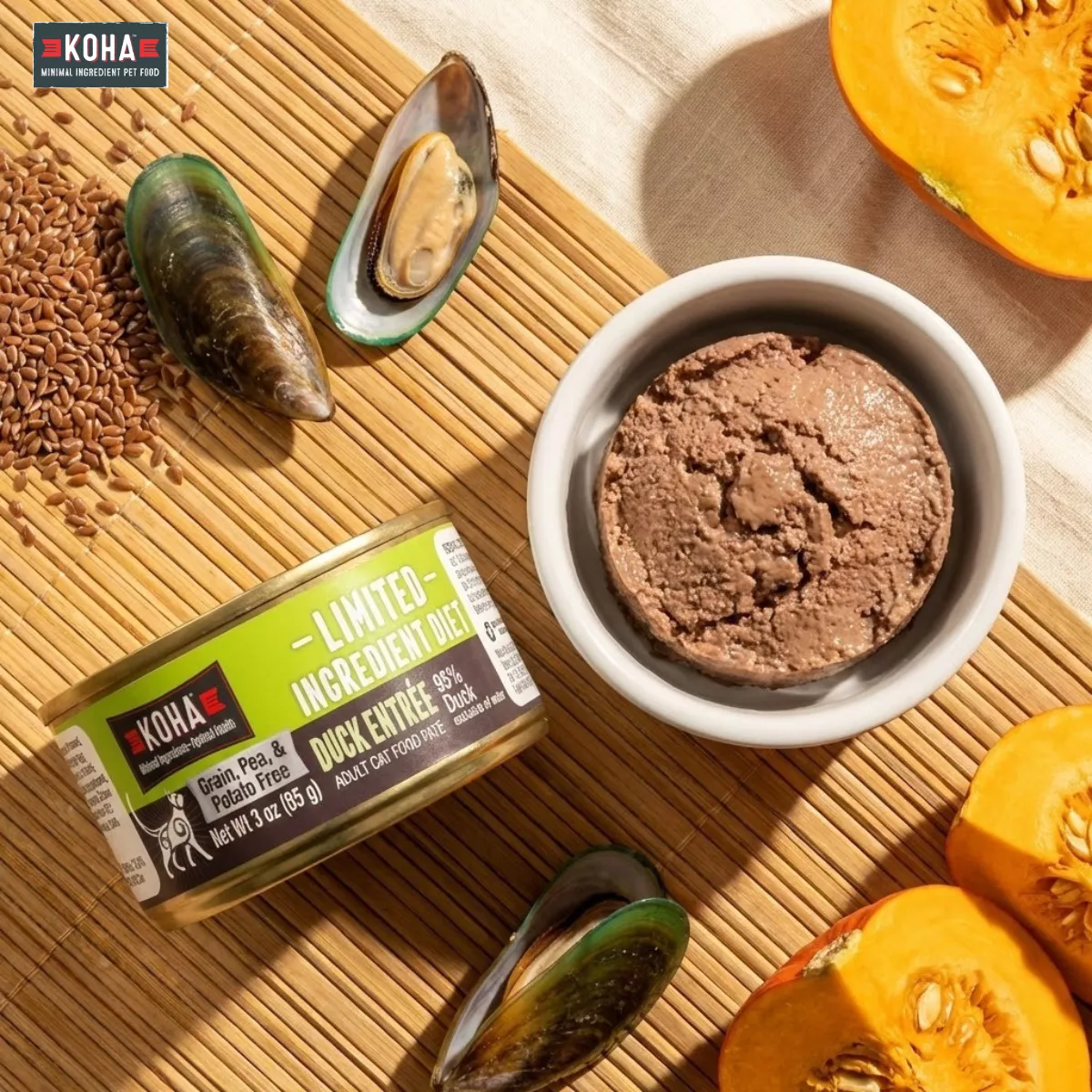 𝐾𝑂𝐻𝐴_𝟿𝟼 鴨肉無穀主食貓罐｜3oz