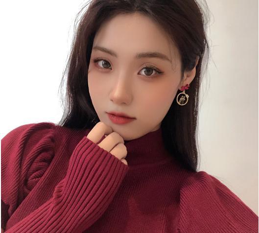 耳環-飛天魔女 趣味童話魔女貓咪夾式耳環